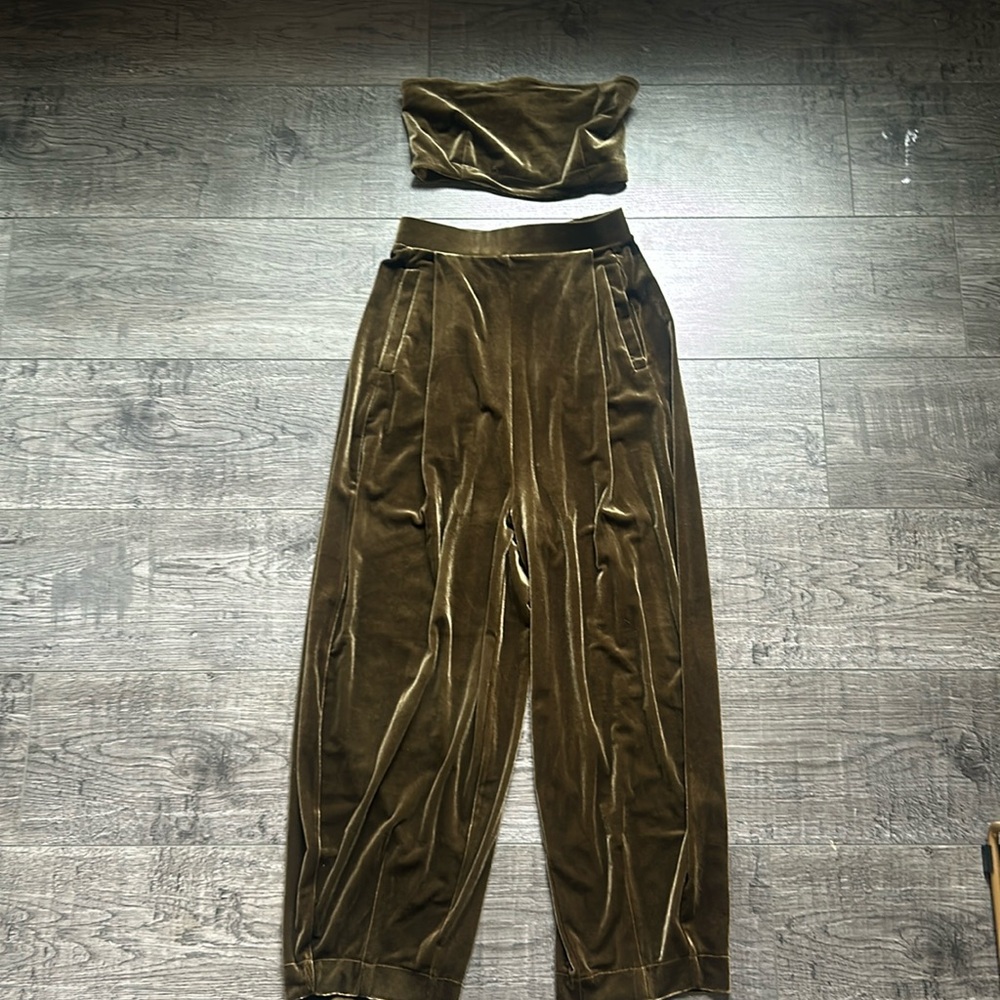 Urban Outfitters Velvet Matching Set